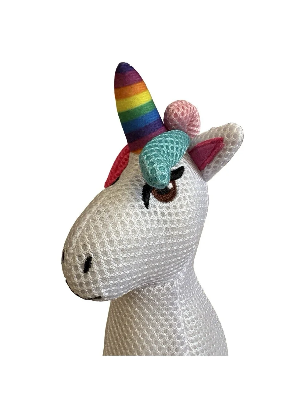 Jojo Siwa White Rainbow Unicorn Mesh Plush 10 Inches Sitting 2020